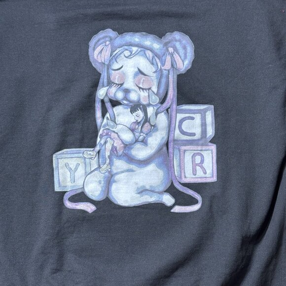 Melanie Martinez Cry Baby Sad Bear Hoodie Hot Topic Exclusive X-LARGE New - Picture 10 of 10